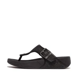 รองเท้าแตะแบบหูหนีบ ผู้ชาย รุ่น TRAKK II MENS BUCKLE TWO-TONE CANVAS TOE-POST SANDALS