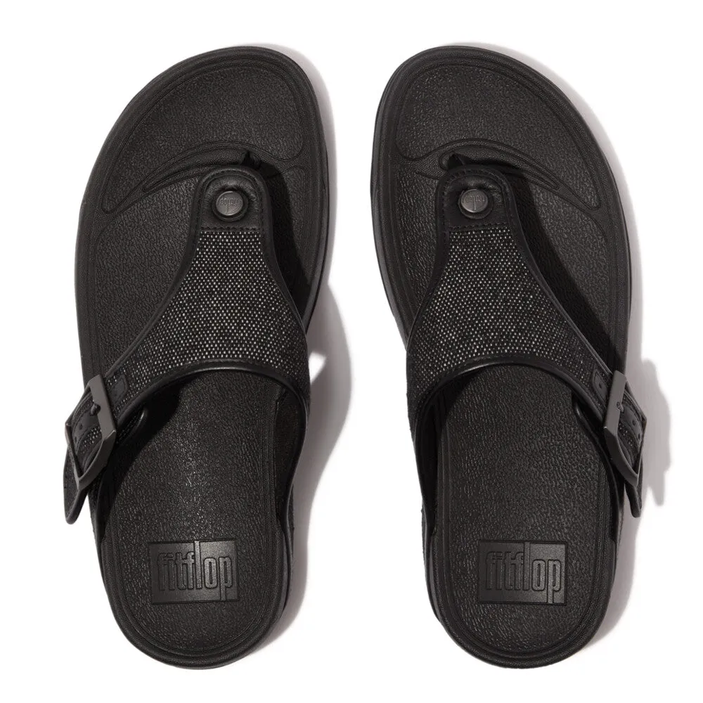 รองเท้าแตะแบบหูหนีบ ผู้ชาย รุ่น TRAKK II MENS BUCKLE TWO-TONE CANVAS TOE-POST SANDALS