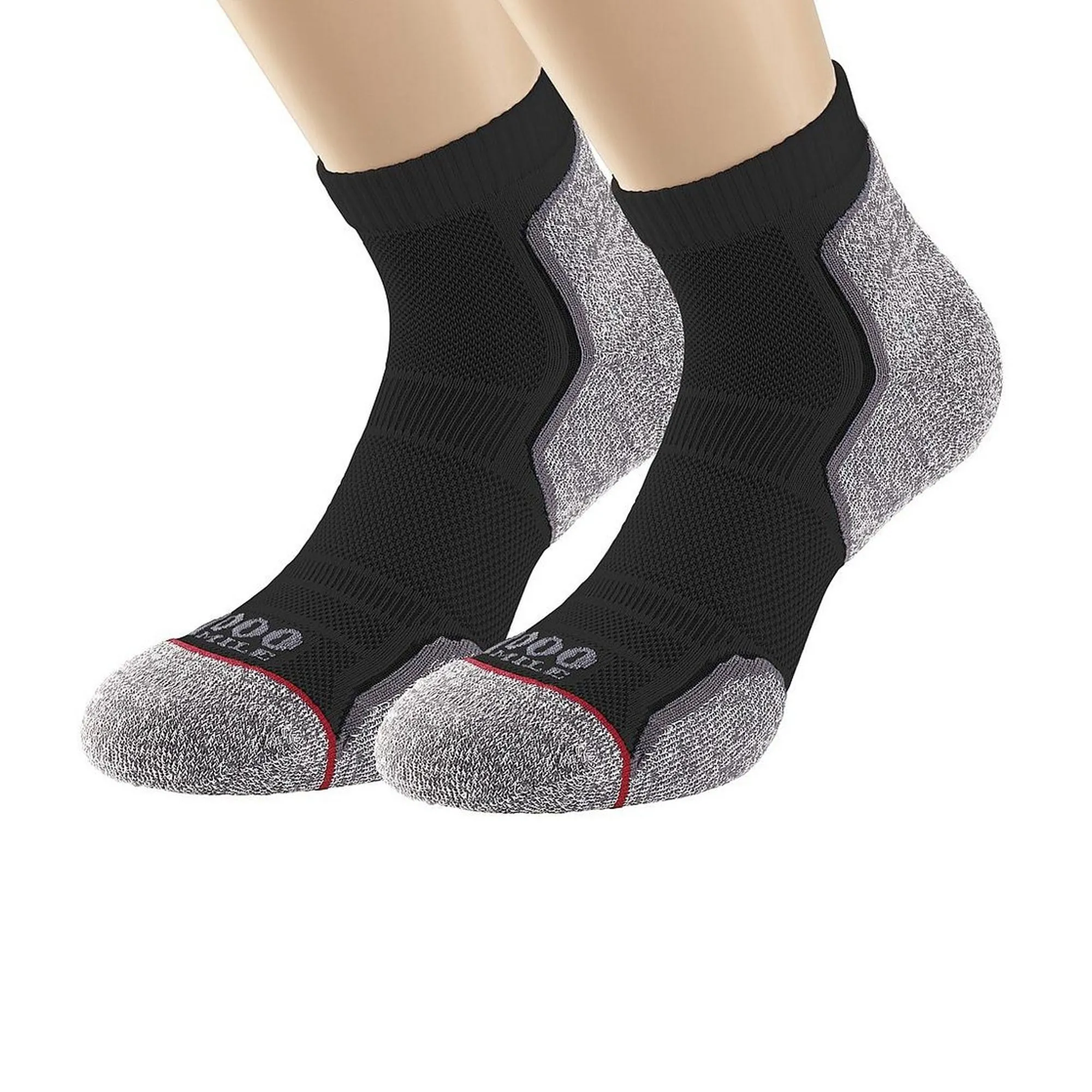 1000 Mile Mens Recycled Running Ankle Socks (Pack of 2)