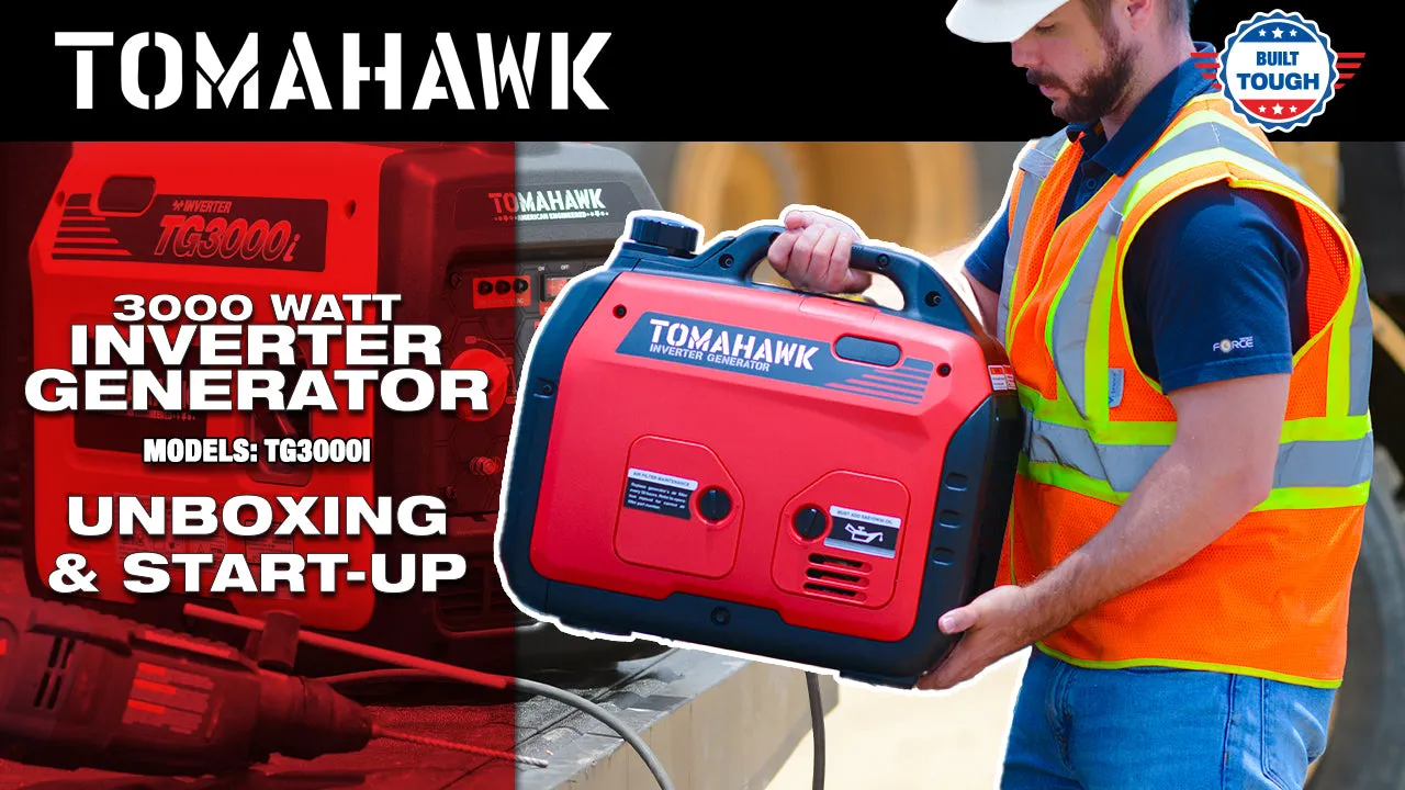 3000 Watt Inverter Generator Super Quiet Portable Gas Power Professional Use