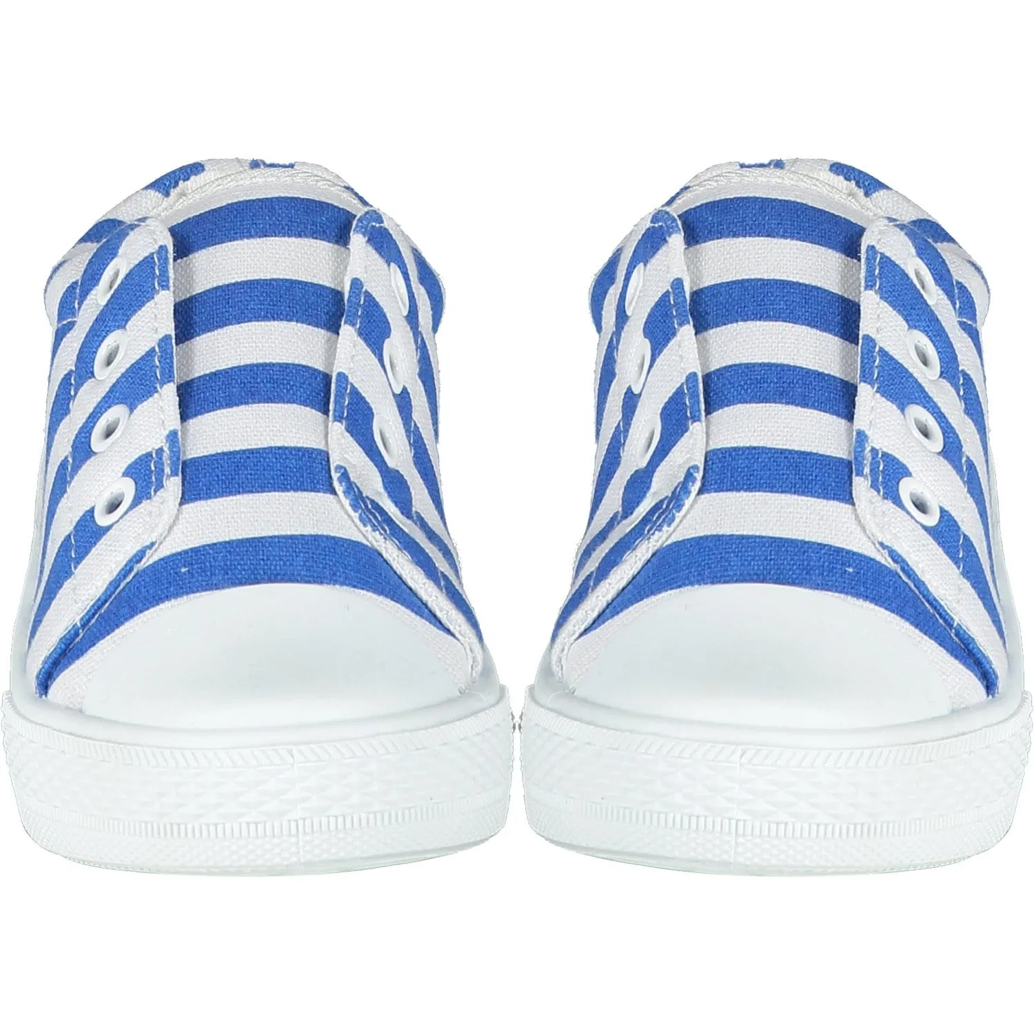 A DEE - Stripe Slip On Trainers - Blue