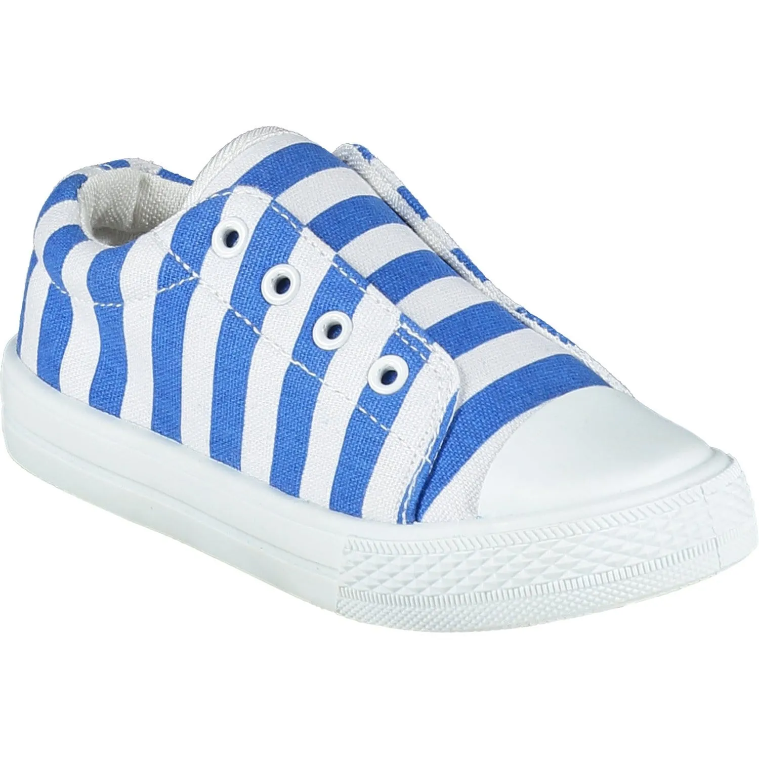 A DEE - Stripe Slip On Trainers - Blue