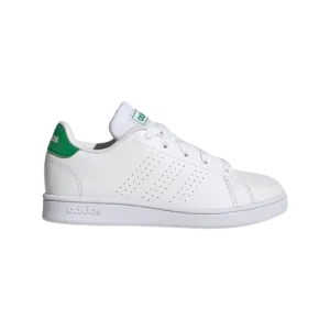 ADIDAS ADVANTAGE K -KIDS - GREEN/WHITE