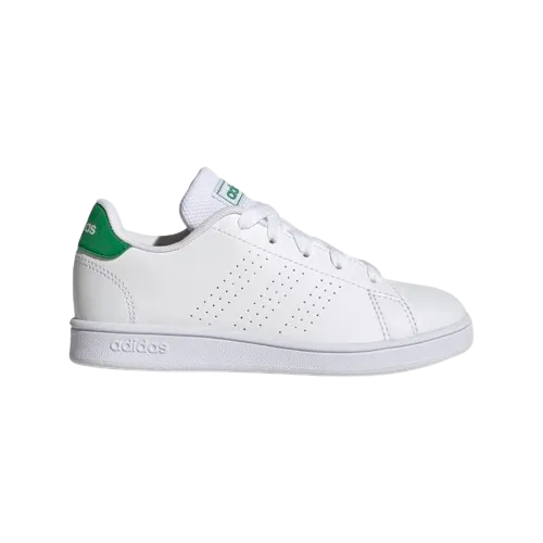 ADIDAS ADVANTAGE K -KIDS - GREEN/WHITE