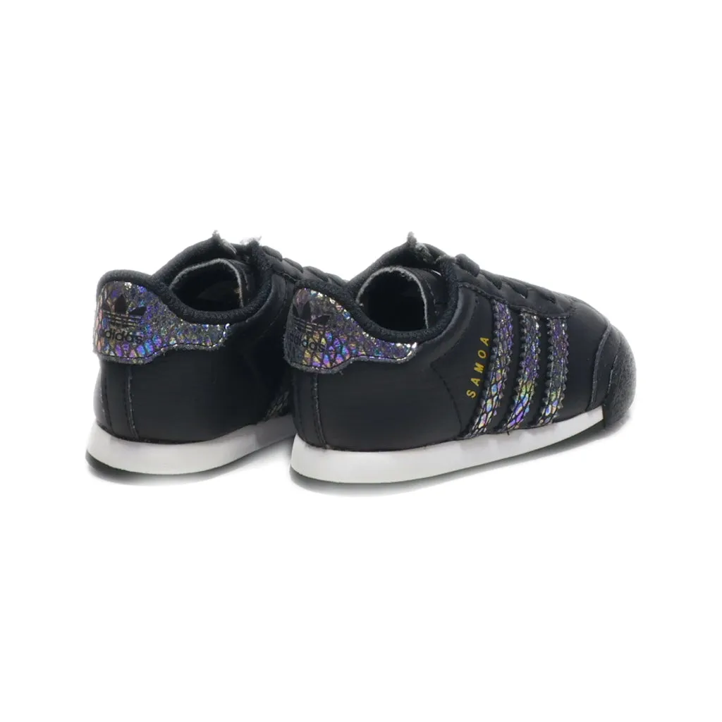 Adidas Samoa Walkers Leather Black Colour For Kids