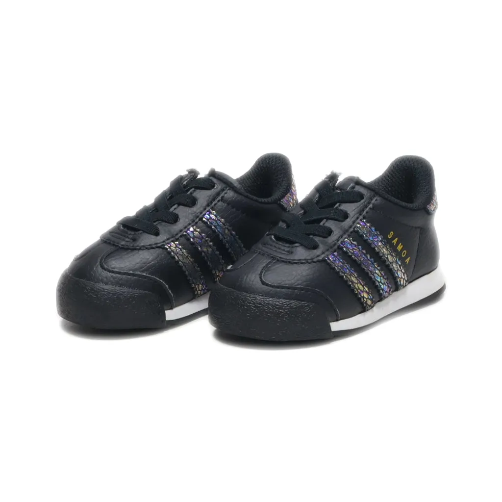 Adidas Samoa Walkers Leather Black Colour For Kids