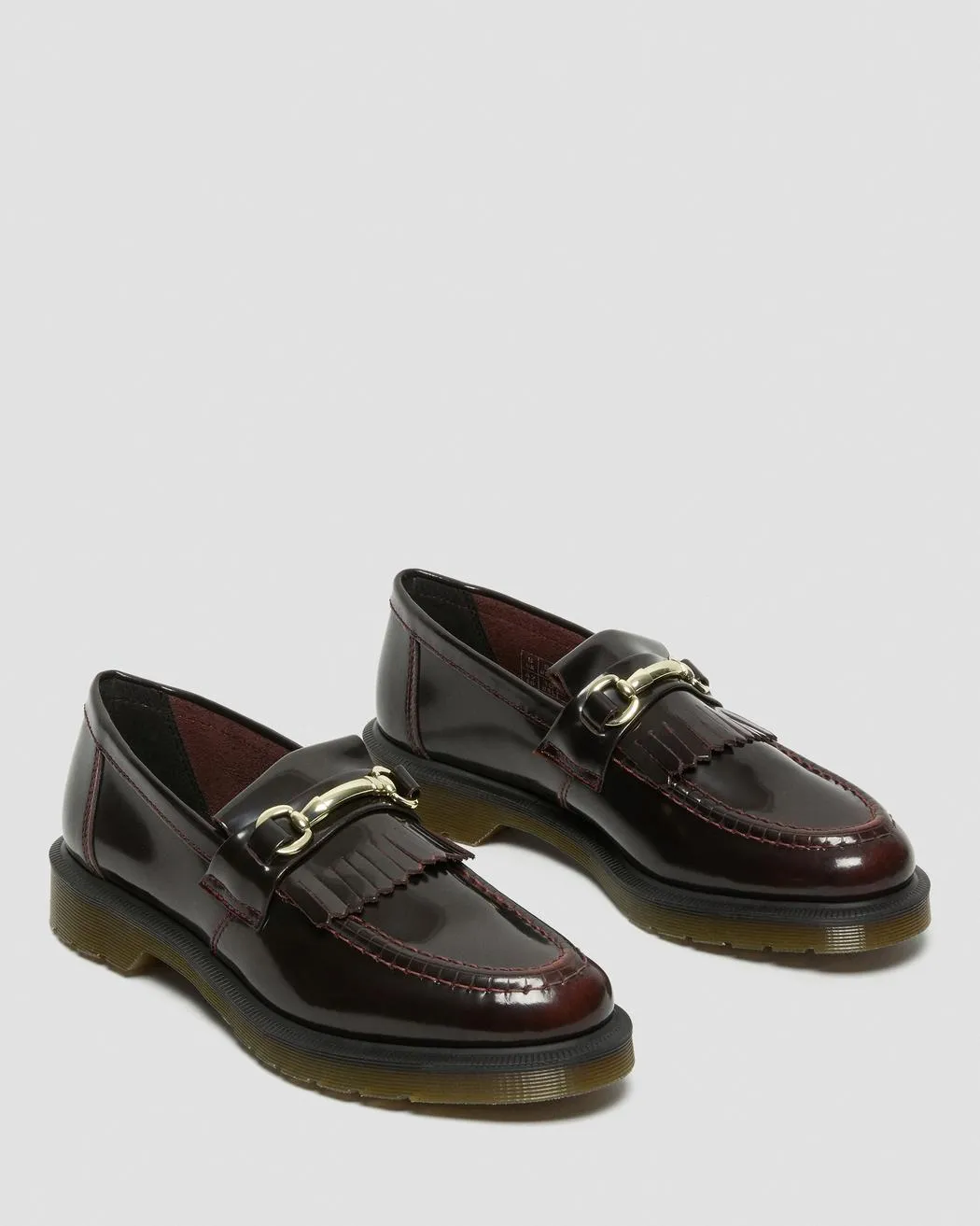 Adrian Snaffle Cherry Red Arcadia Kiltie Loafer