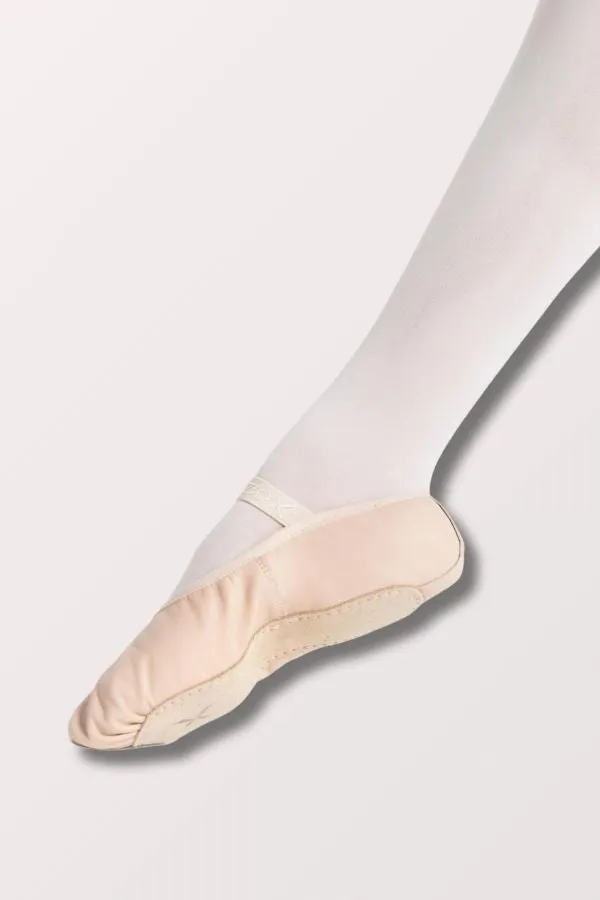 Adult Lily Full Sole Leather Ballet Shoes- Ballet Pink