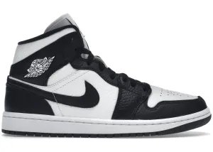 Air Jordan 1 Mid Split Black White (W)