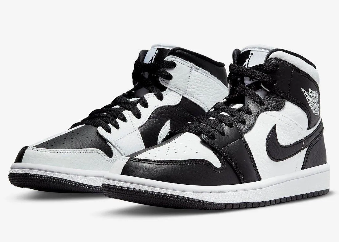 Air Jordan 1 Mid Split Black White (W)