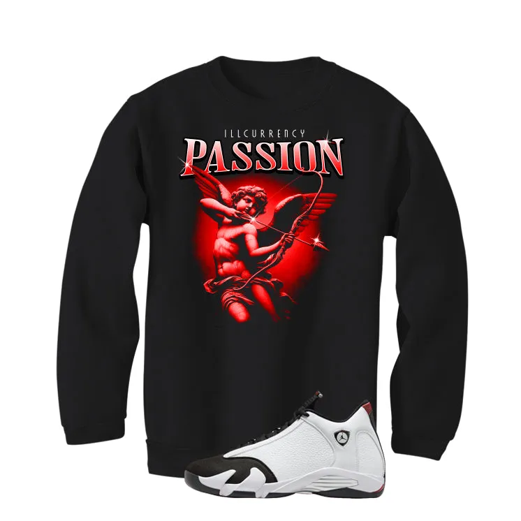 Air Jordan 14 Black Toe Black T-Shirt (Passion)| illcurrency