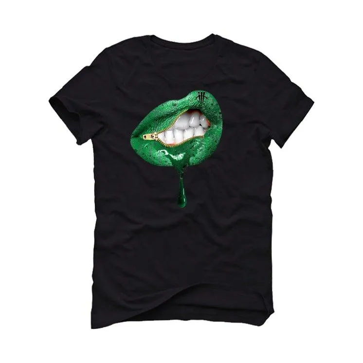 Air Jordan 3 “Pine Green” Black T-Shirt (LIPS UNSEALED)