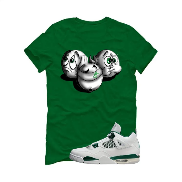 Air Jordan 4 Oxidized Green Pine Green T-Shirt (SEE NO EVIL)| illcurrency