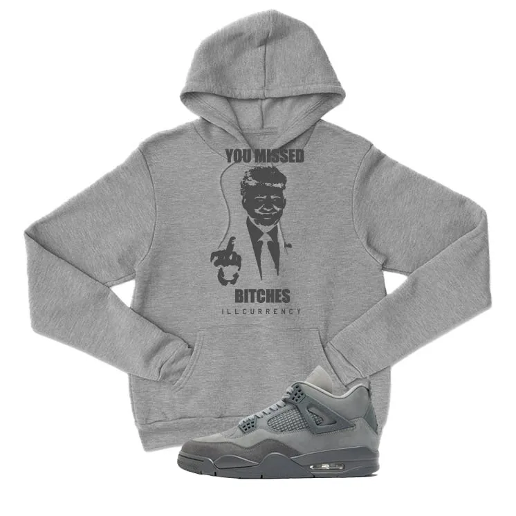 Air Jordan 4 Paris Olympics Grey T-Shirt (Trump you missed)| illcurrency