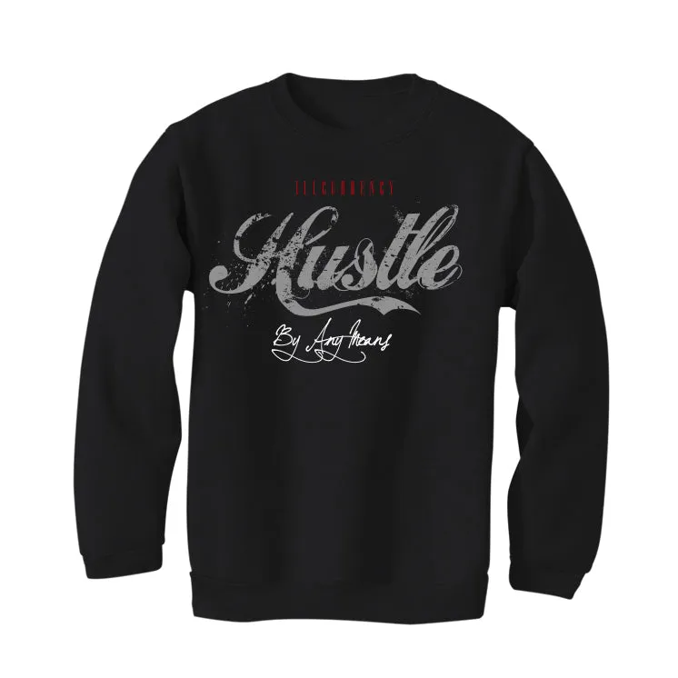 Air Jordan 9 “Particle Grey” Black T-Shirt (Hustle By Any Means)