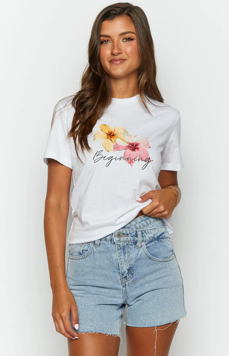 Aloha White Floral Printed Shirt