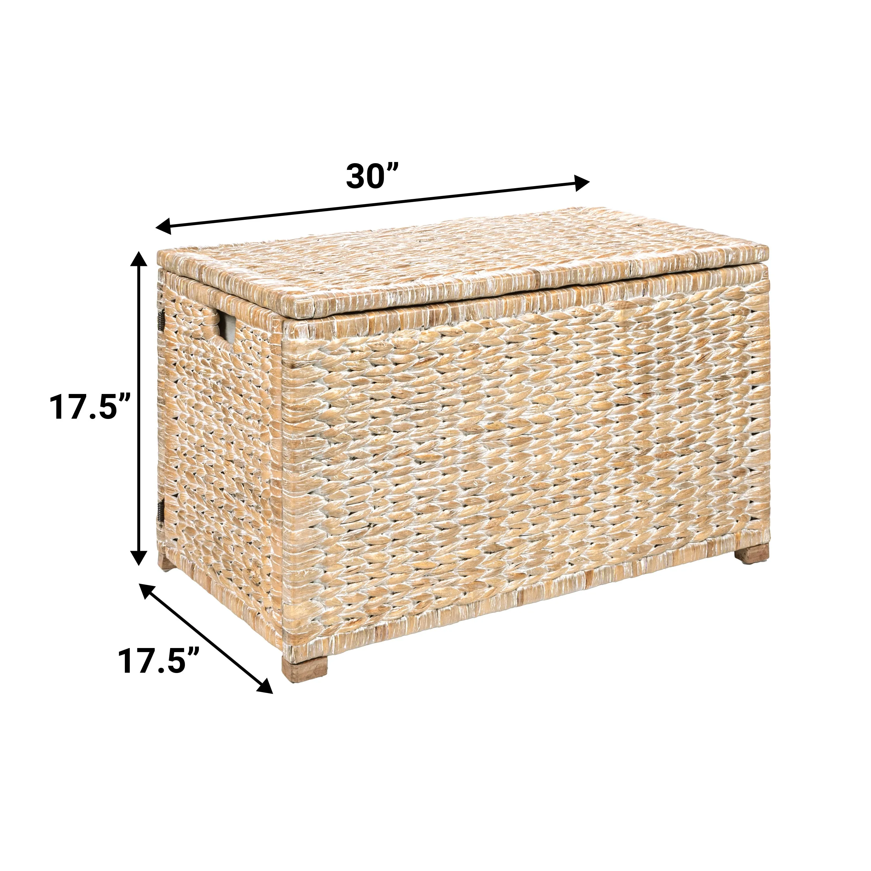 Anada Wicker Weave 30" Storage Trunk