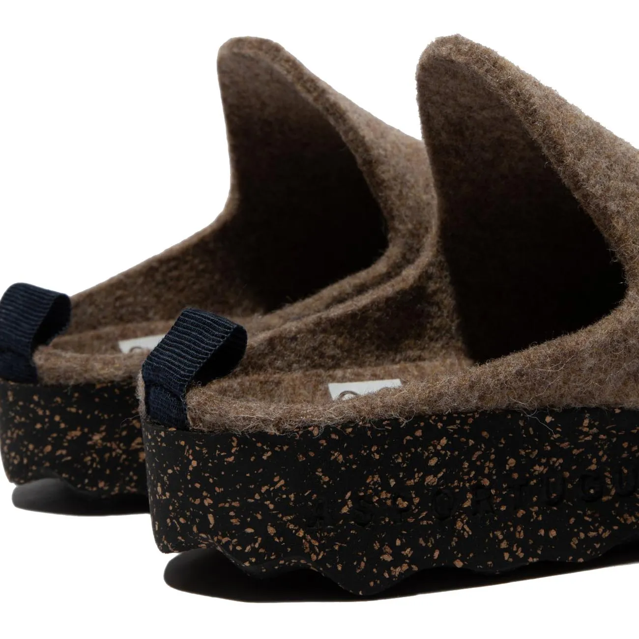 Asportuguesas Come Tweed Clog - Taupe