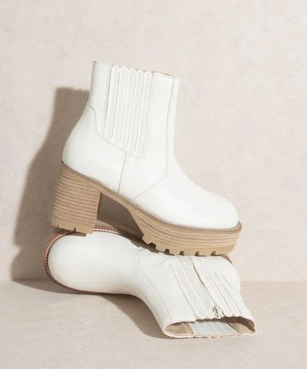 Aubrey   Platform Paneled Boots