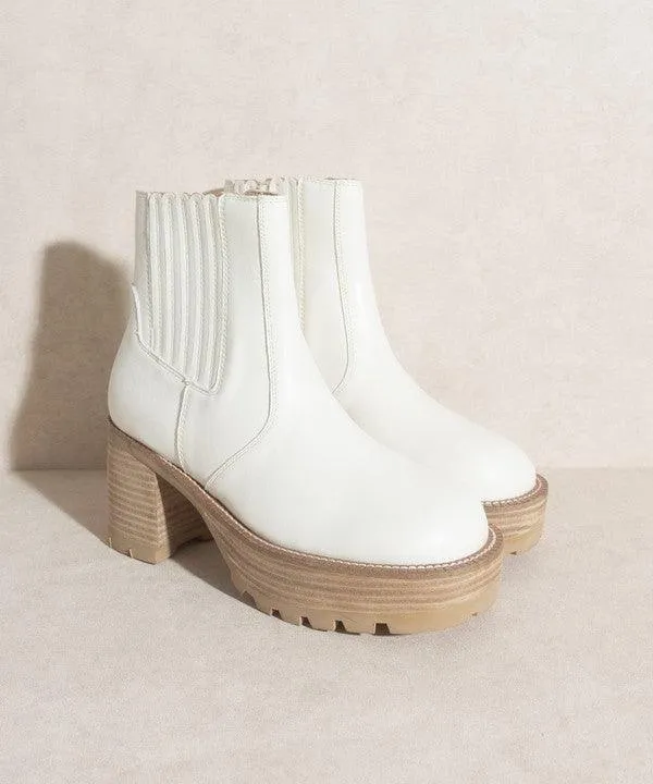 Aubrey   Platform Paneled Boots