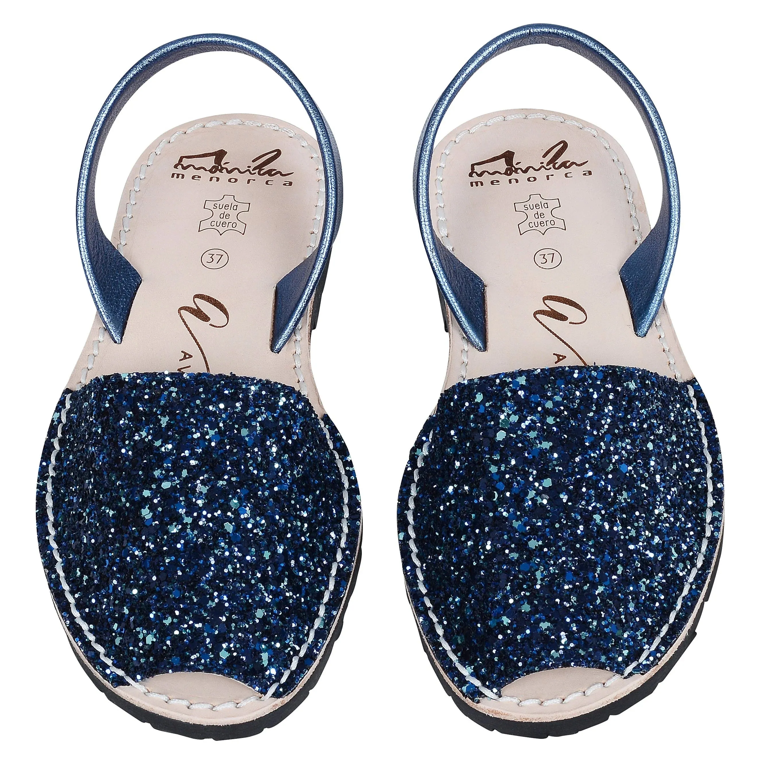 Avarcas Ladies Sapphire Glitter Shoe - Sapphire Glitter