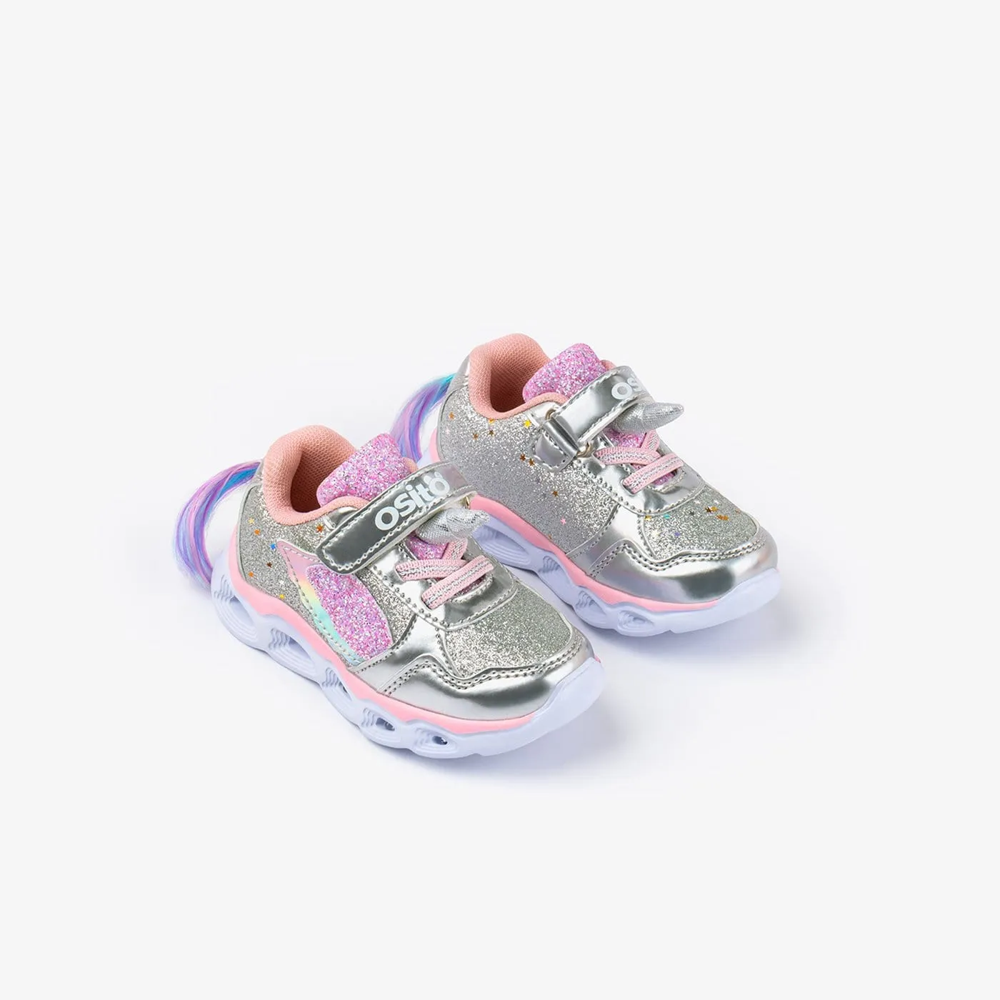 Baby's Unicorn Sneakers with Lights