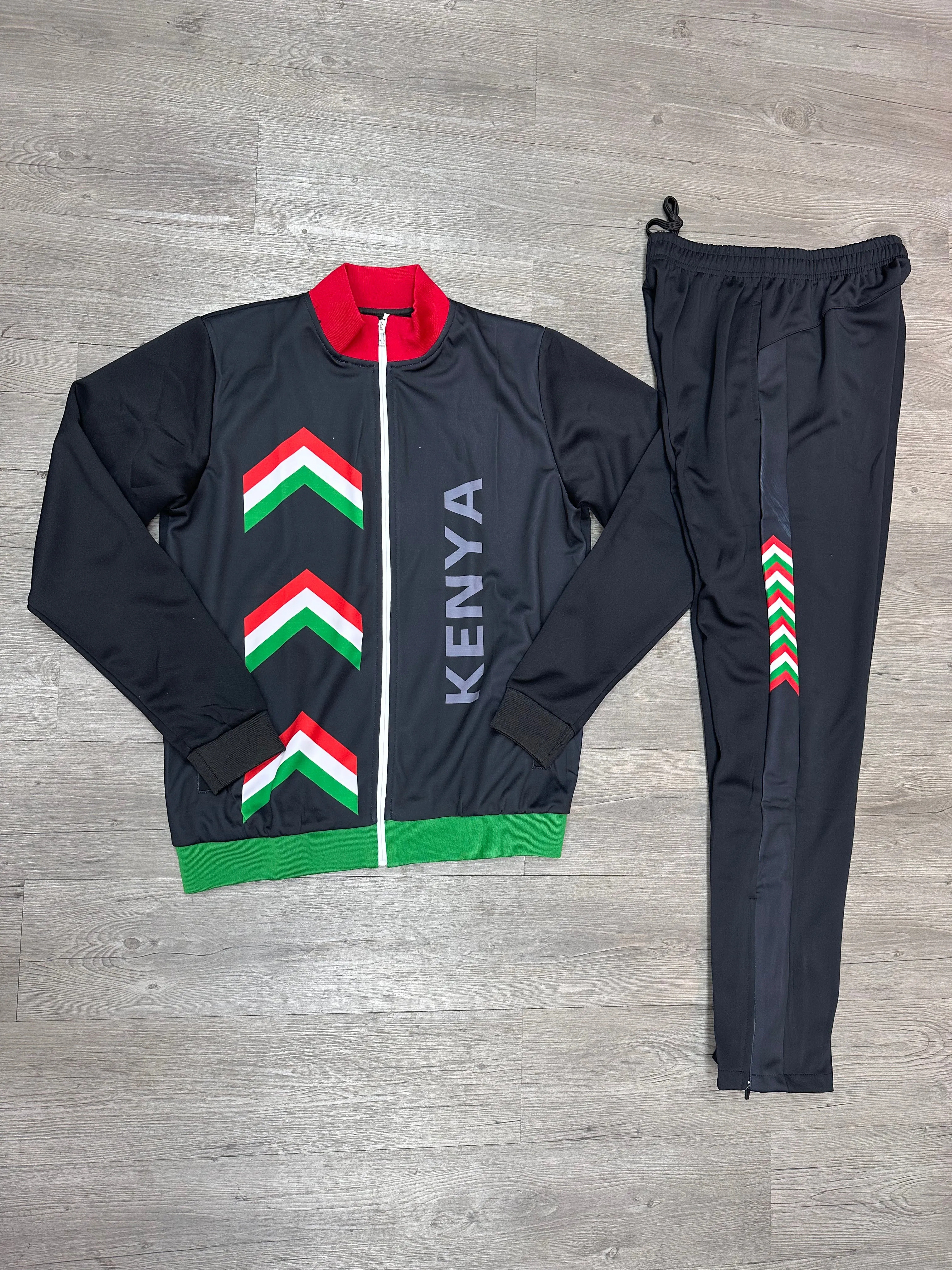 BADEQSHOP, TRACKSUITS, KENYA PRINT.