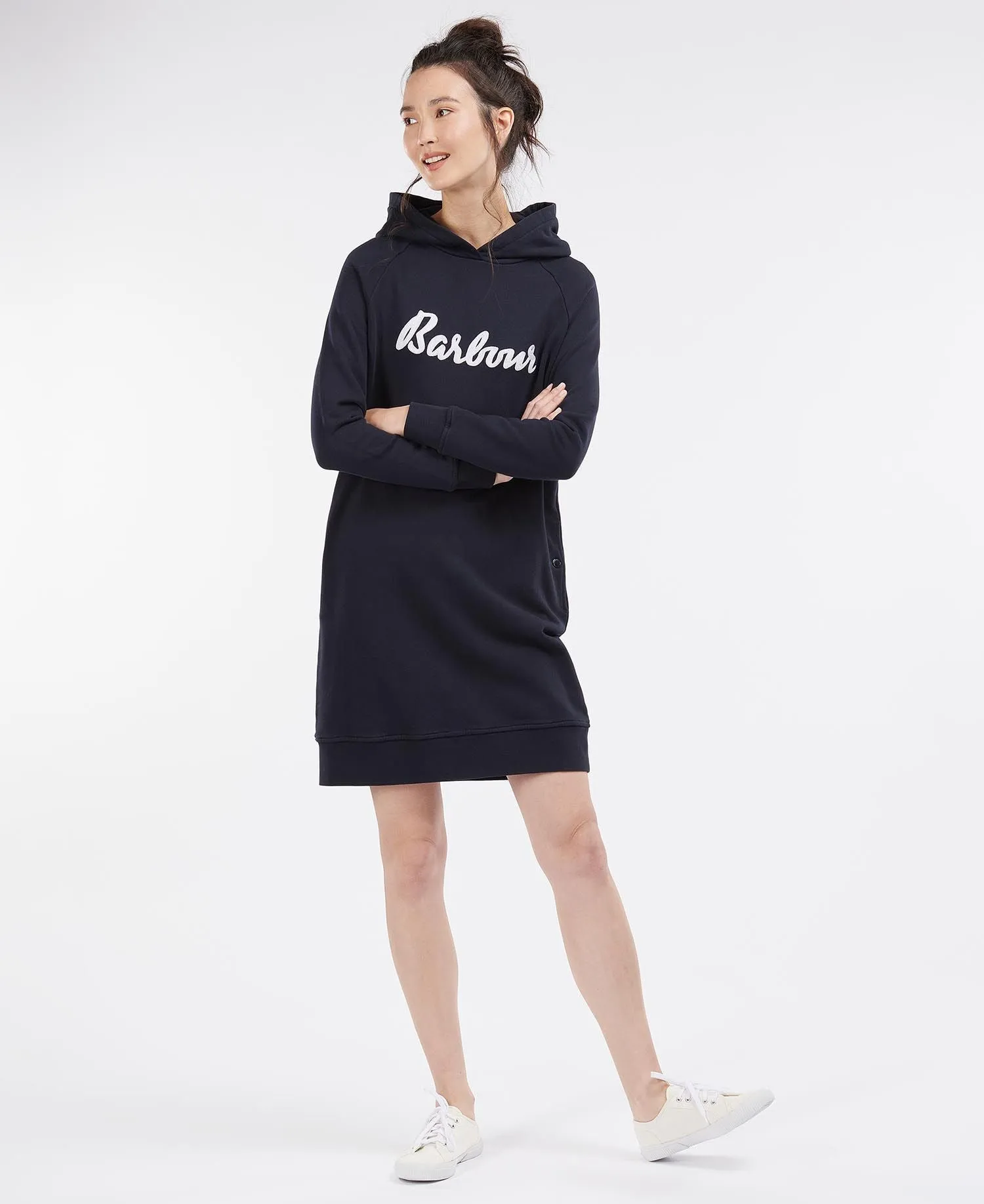 Barbour Otterburn Hoodie Dress - Navy