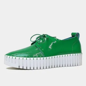 Batu Emerald Patent Leather Sneakers