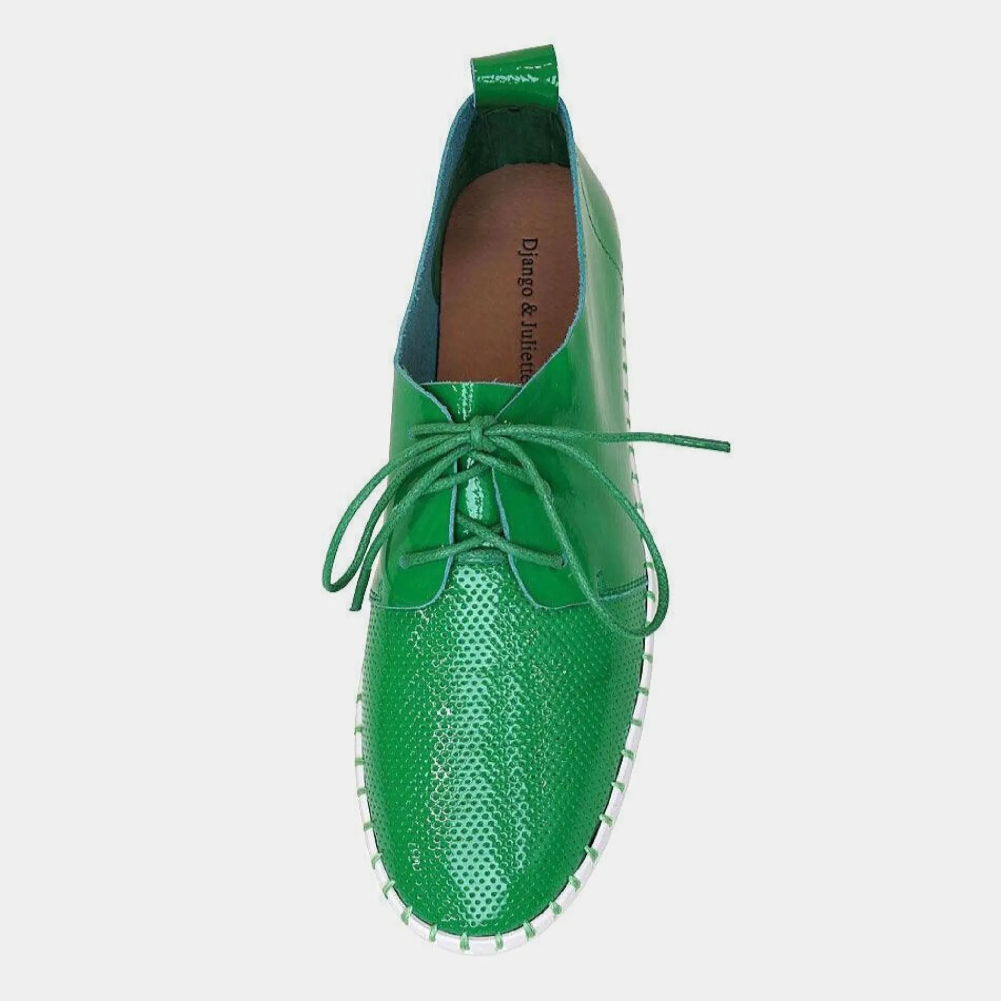 Batu Emerald Patent Leather Sneakers