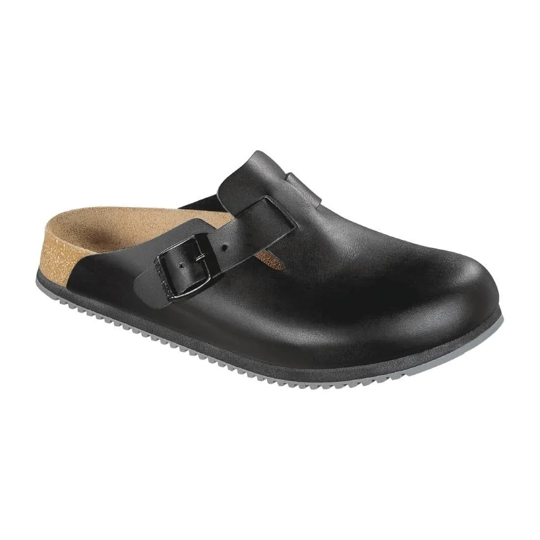 BB129-36 Birkenstock Super Grip Professional Boston Clogs Black 36