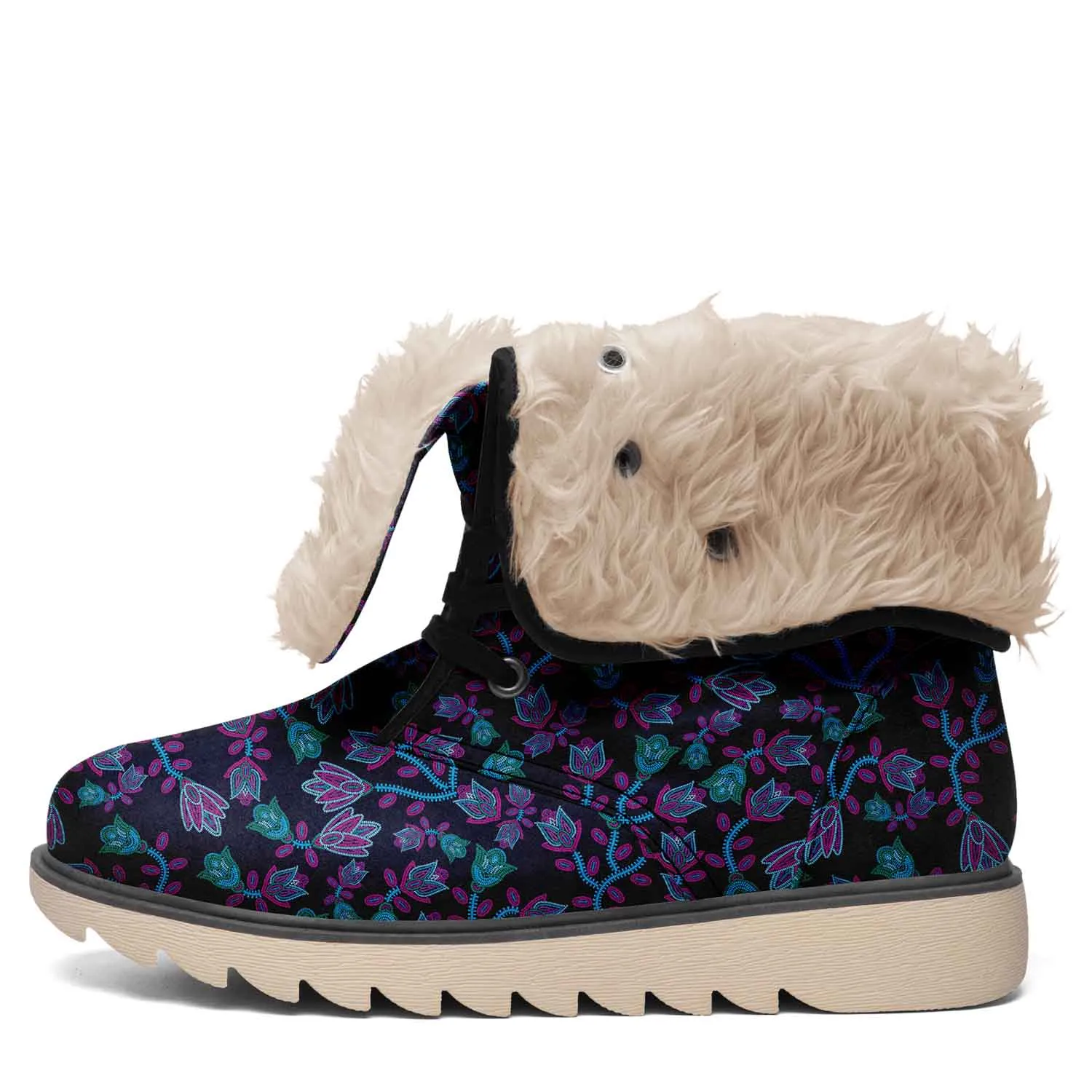 Beaded Nouveau Coal Polar Winter Boots