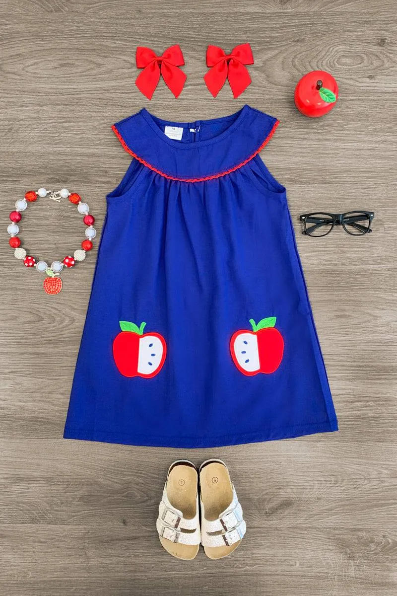 Blue Apple Slice Dress