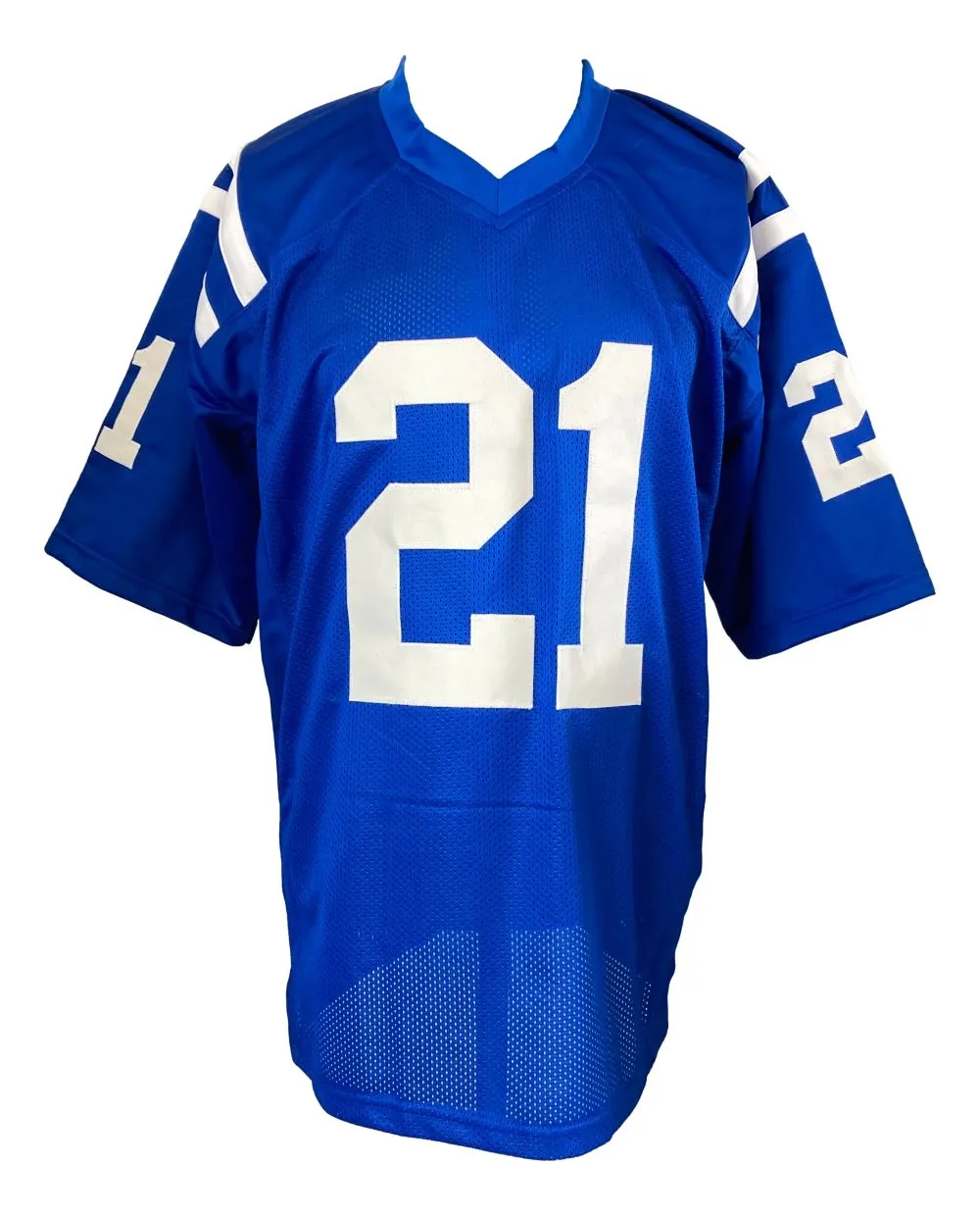 Bob Sanders Indianapolis Signed Blue Football Jersey Sports Integrity