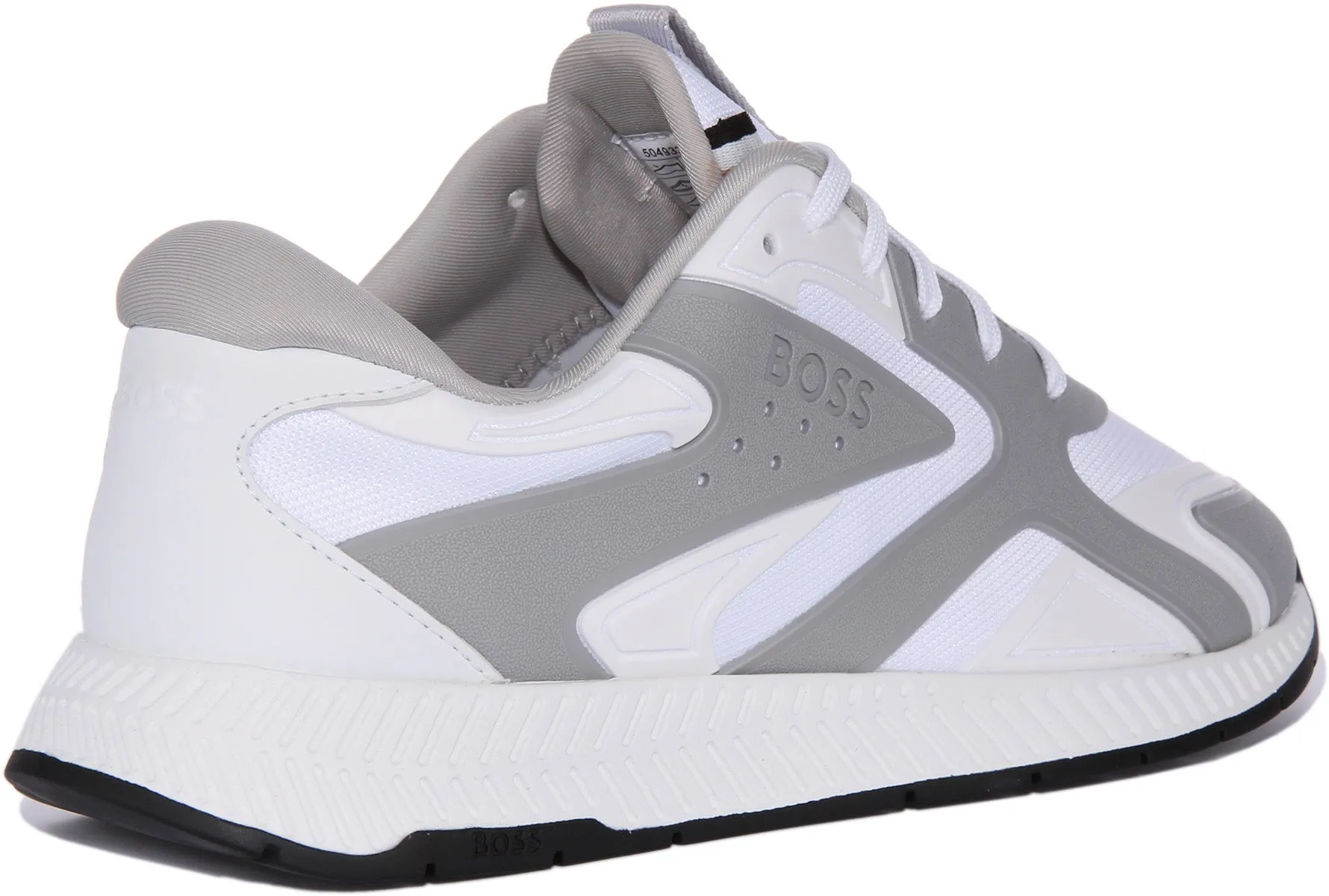 Boss Titanium Runner In White Grey For Men