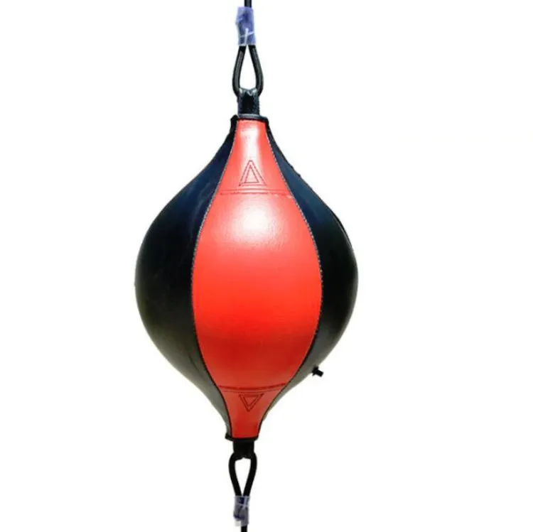 Boxing Speed Ball Fitness Vent Ball Adult Hanging Free Punching Bag(Drawstring Red & Black)