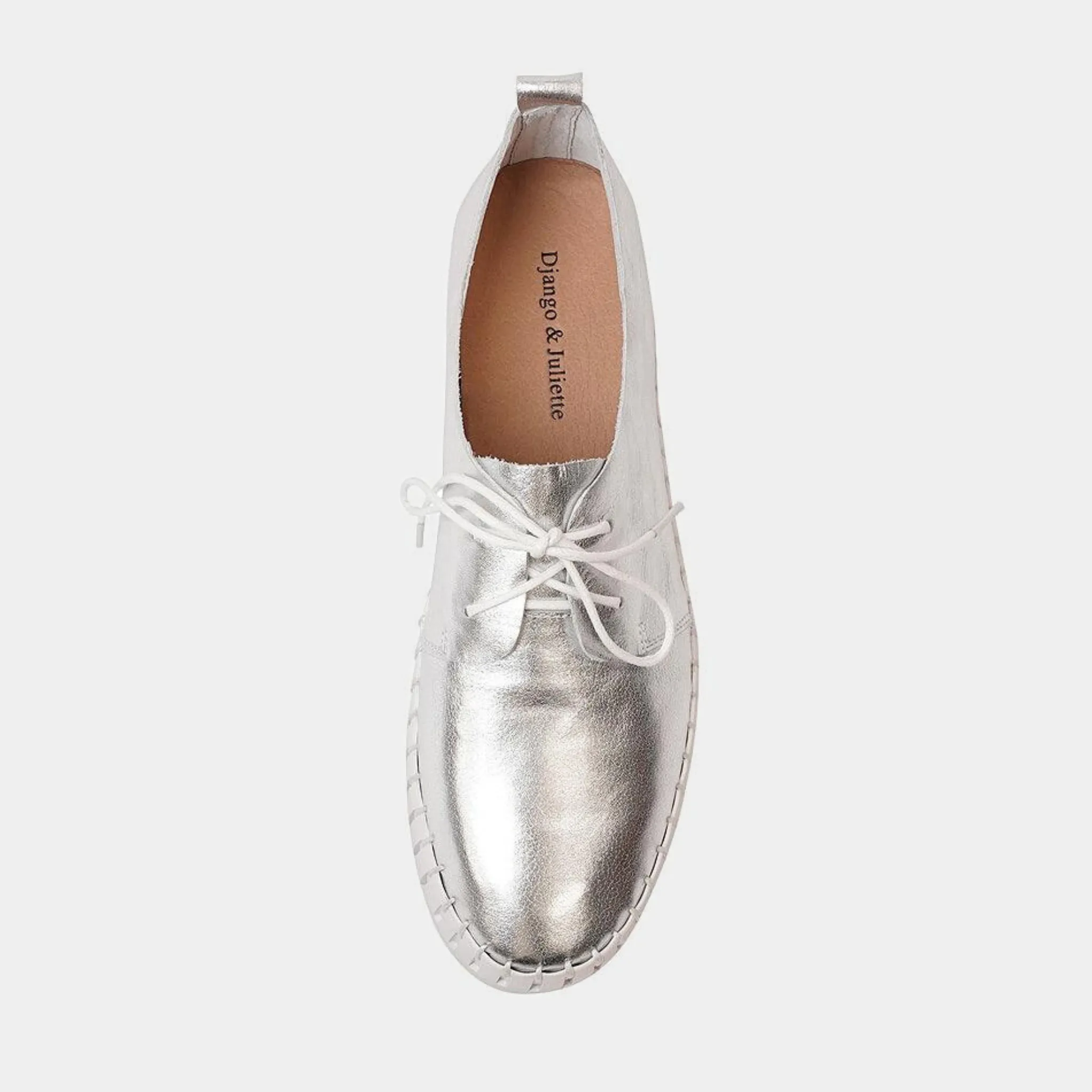 Brenda Silver Leather Sneakers