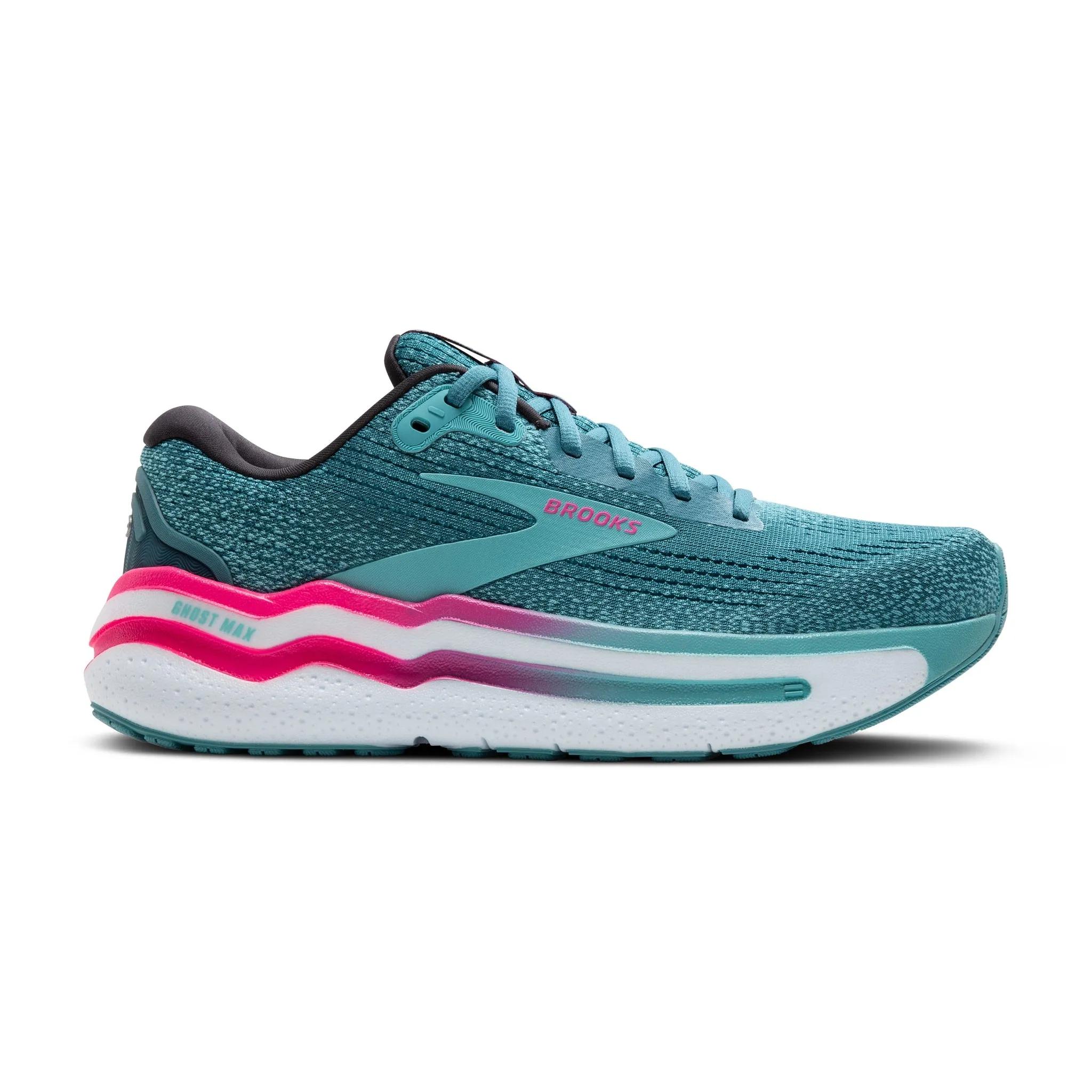 Brooks Ghost Max 2 (Women's) - Storm Blue/Knockout Pink/Aqua