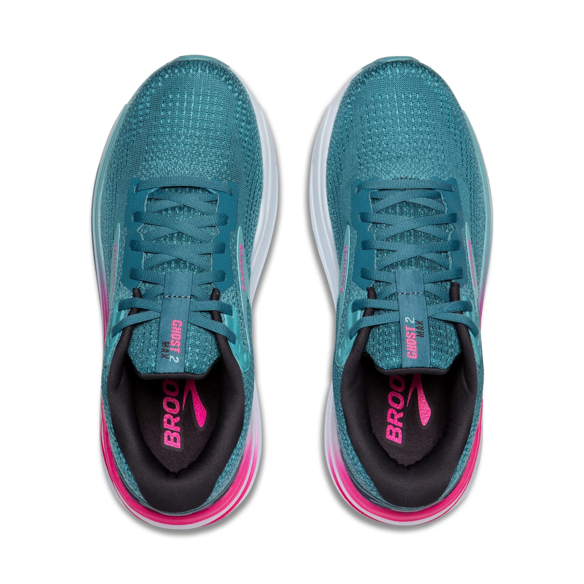 Brooks Ghost Max 2 (Women's) - Storm Blue/Knockout Pink/Aqua