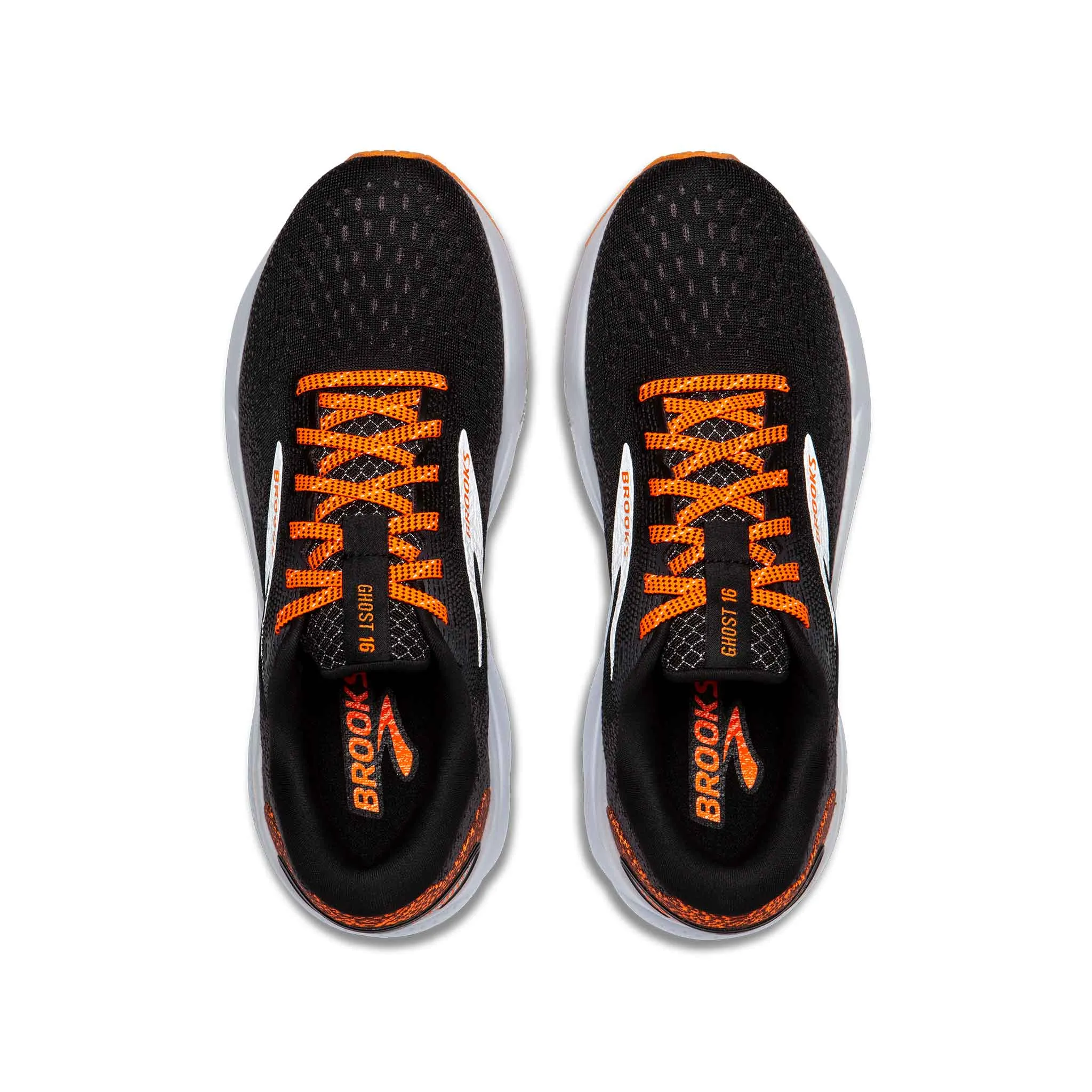 Brooks | Women's Ghost 16 Running Shoes - Black/Orange/White