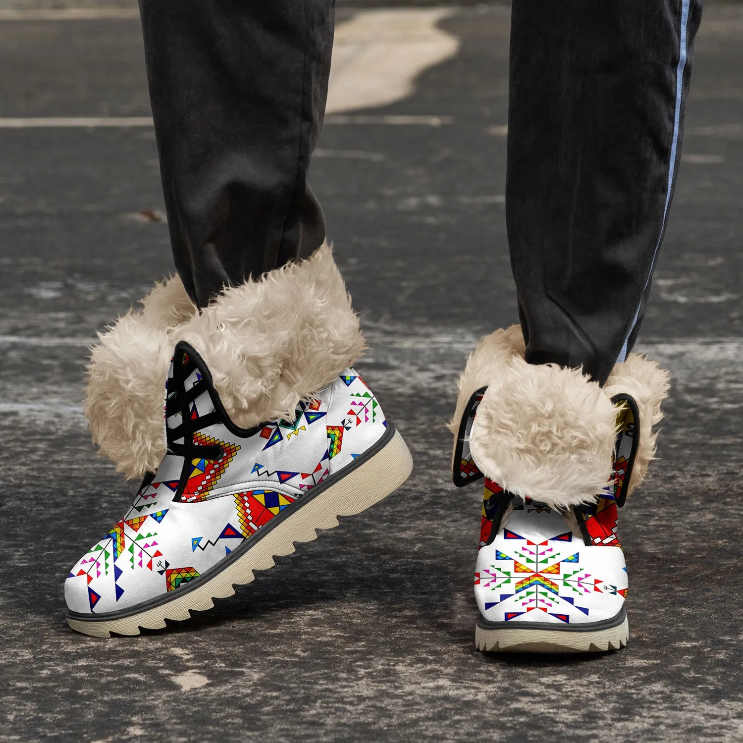 Buffalo Jump White Polar Winter Boots