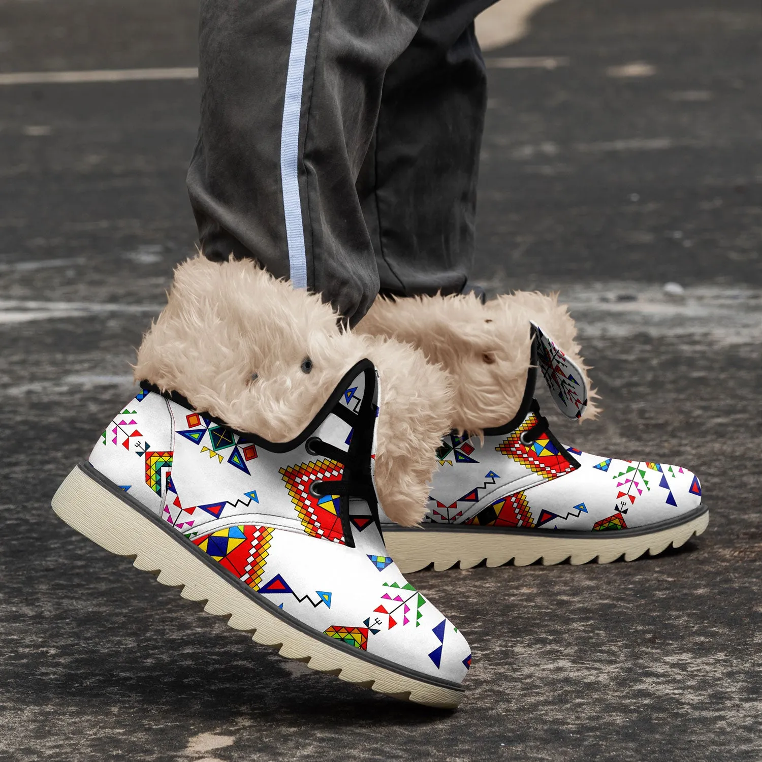 Buffalo Jump White Polar Winter Boots