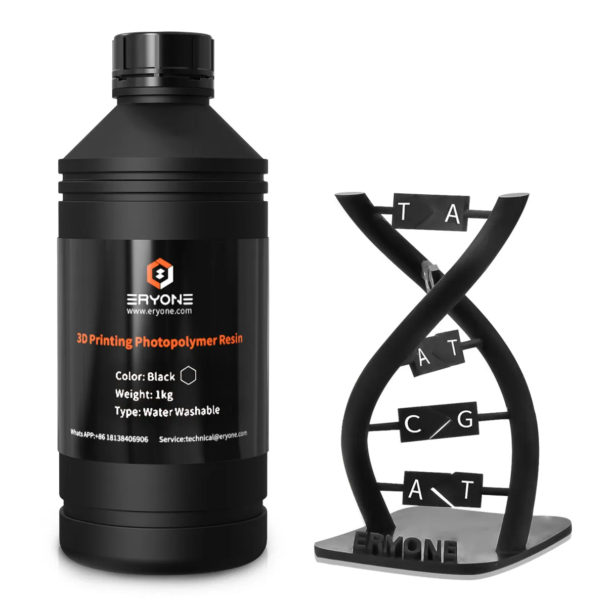 Bundle Sale- ERYONE Water Washable 3D Printer Resin 1KG (MOQ:5 bottles,Can Mix Color)