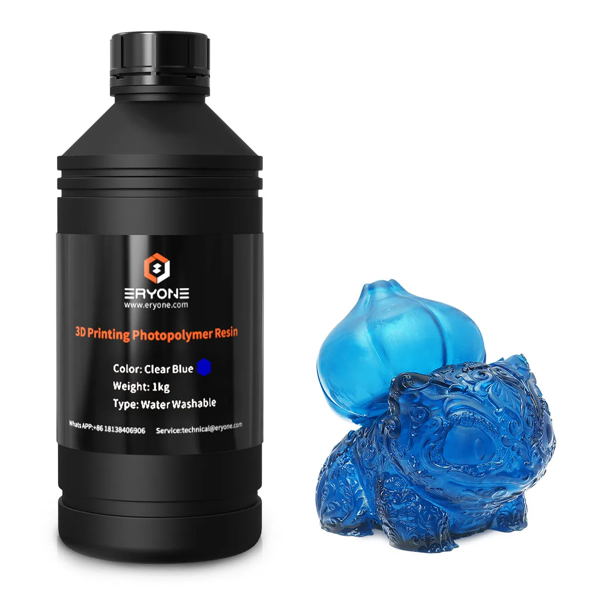 Bundle Sale- ERYONE Water Washable 3D Printer Resin 1KG (MOQ:5 bottles,Can Mix Color)