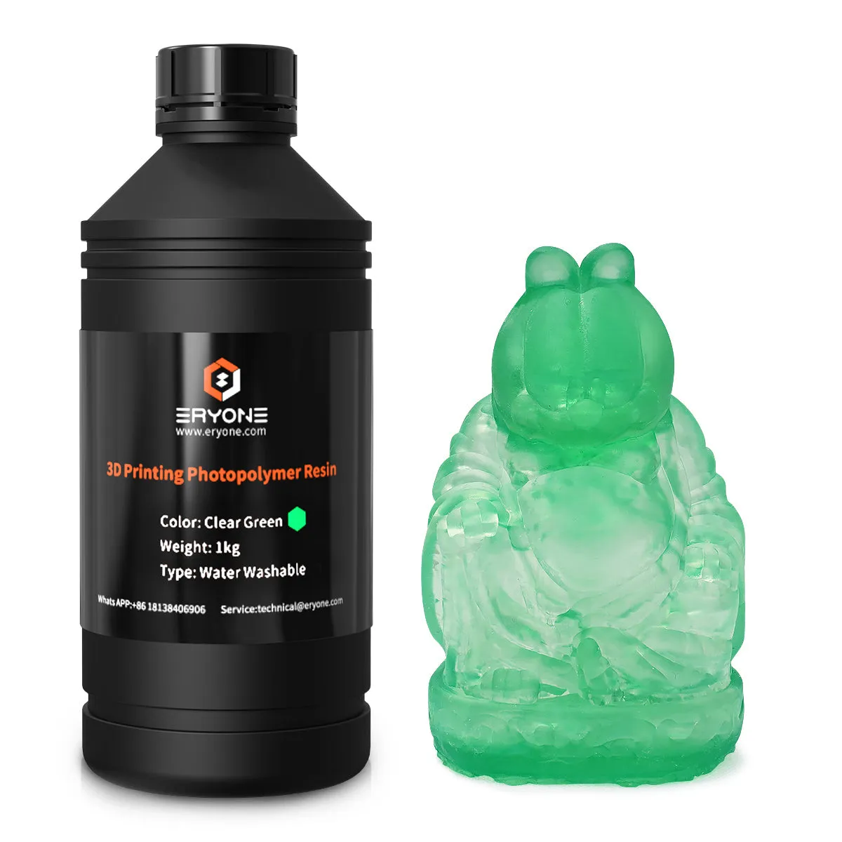 Bundle Sale- ERYONE Water Washable 3D Printer Resin 1KG (MOQ:5 bottles,Can Mix Color)