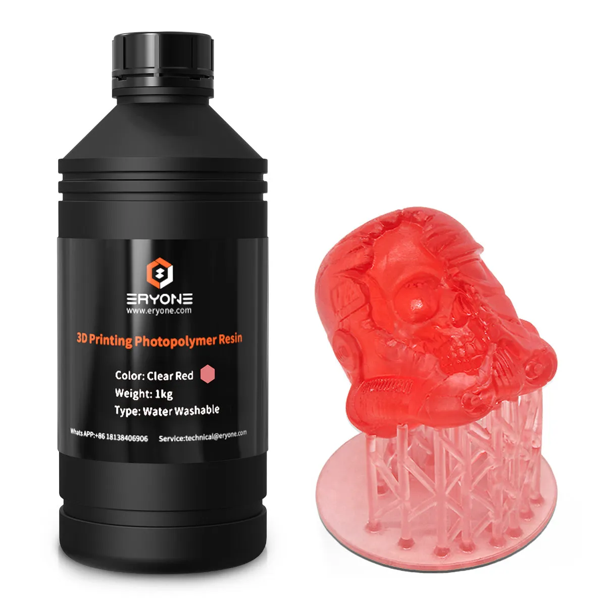 Bundle Sale- ERYONE Water Washable 3D Printer Resin 1KG (MOQ:5 bottles,Can Mix Color)