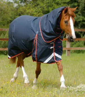 Buster 100g Turnout Rug with Snug-Fit Neck Cover Navy