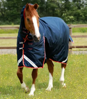 Buster Storm 200g Combo Turnout Rug with Snug-Fit Neck Navy