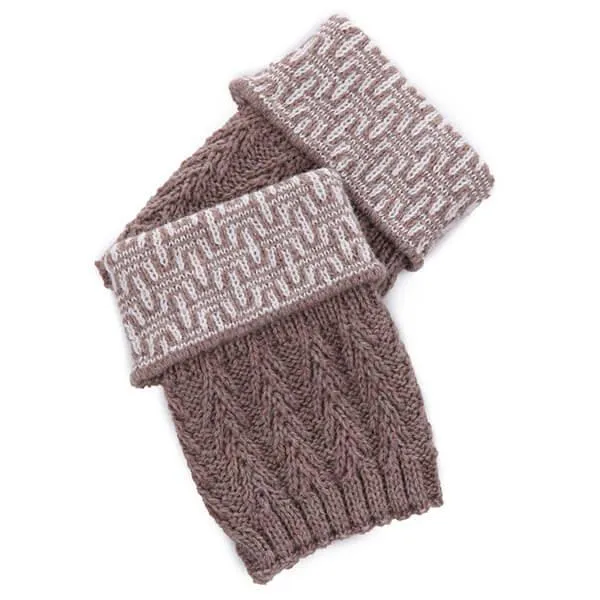 Cable Knit Boot Cuffs - Assorted Colors