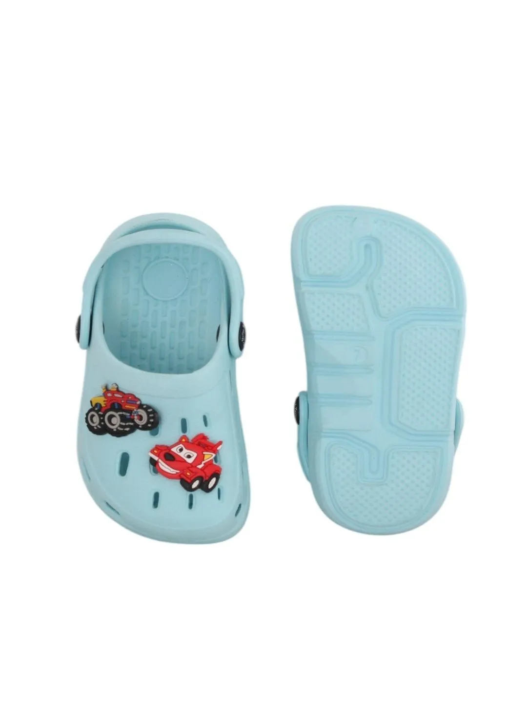 Car-Themed Clogs with Fun Cartoon Design for Boys